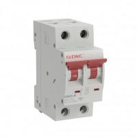 DKC Автоматический выключатель модульный YON max типа MD63S, 4,5кА, 2 полюса, хар-ка C, 10А MD63S-2PC10 фото