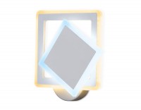 Ambrella Настенный светодиодный светильник с выключателем FA565 WH/S белый/песок LED 3000K/6400K 24W 200*200*60 FA565 фото