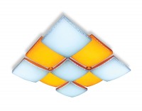 Ambrella Потолочный светодиодный светильник с пультом FP2329 WH 288W 810*810*145 (ПДУ РАДИО 2.4) FP2329 WH 288W D720*720 фото