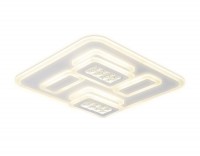 Ambrella Потолочный светодиодный светильник с хрусталем FA257 GR серый 134W 500*500*80 (ПДУ РАДИО 2.4) FA257 фото