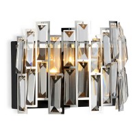 Ambrella Настенный светильник с хрусталем TR5056 CH/BK хром/черный E14/2 max 40W 250*200*140 TR5056 фото