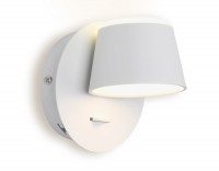 Ambrella Настенный светодиодный светильник с выключателем FW166 WH/S белый/песок LED 3000K 10W 120*120*140 FW166 фото