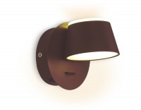 Ambrella Настенный светодиодный светильник с выключателем FW168 CF/S кофе/песок LED 4200K 10W 120*120*140 FW168 фото