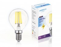 Ambrella Светодиодная лампа Filament LED G45-F 6W E14 4200K (60W) 204215 фото