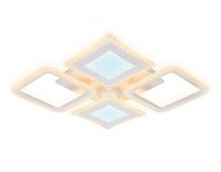 Ambrella Потолочный светодиодный светильник с пультом FA430/4 WH белый 112W 750*670*80  (ПДУ РАДИО 2.4G) FA430 фото