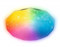 Ambrella Светодиодный светильник c подсветкой RGB FF417 WH белый 60W D400*80 (ПДУ ИК) FF417 фото
