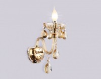Ambrella Настенный светильник с хрусталем TR4912 GD/TI золото/янтарь E14 max 40W 294*160*246 TR4912 фото