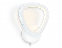 Ambrella Настенный светодиодный светильник с выключателем на корпусе FA9557 WH белый 20W 6400K/3000K 220*250*70 FA9557 фото