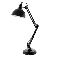 Eglo 94697 Настольная лампа BORGILLIO, 1X40W (E27), основа ?190, Н710, сталь, черный 94697 фото