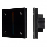 Arlight Панель SMART-P21-MIX-G-IN Black (12-24V, 4x3A, Sens, 2.4G) (IP20 Пластик, 5 лет) 033765 фото