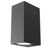 Gauss Светильник садово-парковый Cube настенный архитектурный, 2xGU10, 67*92*150mm, 170-240V / 50Hz, 2xMax.35W, IP54, 5 GD159 фото