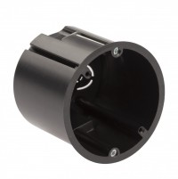 ЭРА Коробка установочная KUP-73-73-m-black для полых стен саморезы металлические лапки черная IP20 Б0052725 фото